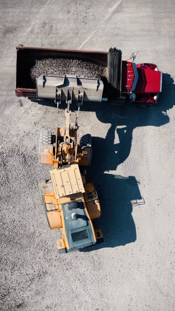 Putting in the work at Ridge Limestone Quarry! 🚜💪 From massive haul trucks dumping loads…